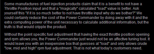 Dynojet comments